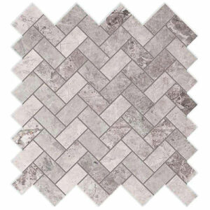 Tundra Grey Mosaic–herringbone