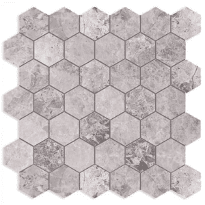 Tundra Grey Mosaic–hexagonal 1