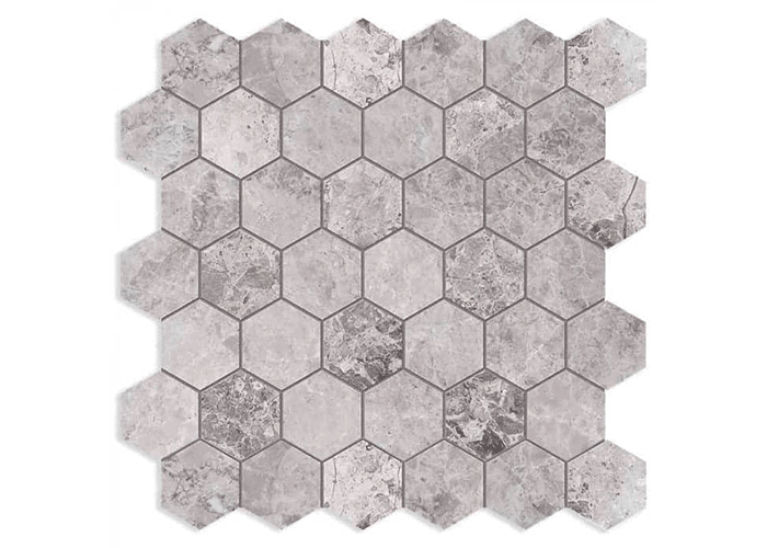 Tundra Grey Mosaic–hexagonal 1