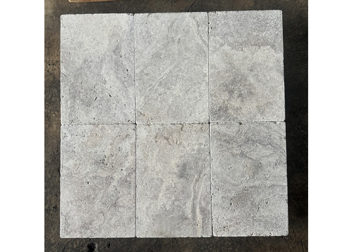 Ligth Silver Travertine Tumble Natural Stone Landscaping Outdoors Pool Paving Atlas Tile 22