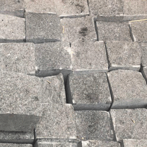 Silver Grey Granite Cobble Stone Paver 100x100mm Atlas Tile & Stone