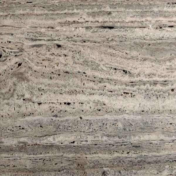 An elegant silver travertine with medium gray vein. Suitable for modern spaces. Popular choice of interior designers, architectures & design lovers. Silver travertine supplier; Atlas Tile and Stone.