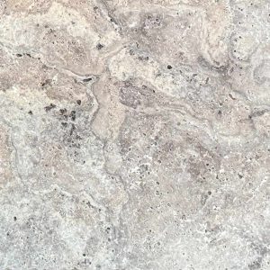 A natural stone travertine paver with a wonderful mixture of brown and grey. In honed, unfilled and tumbled finish. Silver travertine supplier; Atlas Tile and Stone